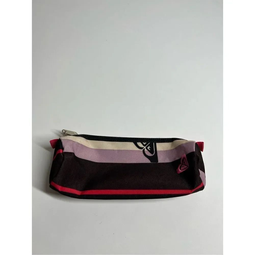 Roxy Travel pouch Organizer Pencil bag Black Pink
